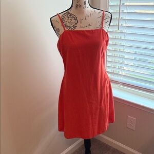 Red Spaghetti Strap Dress